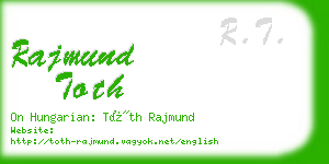 rajmund toth business card